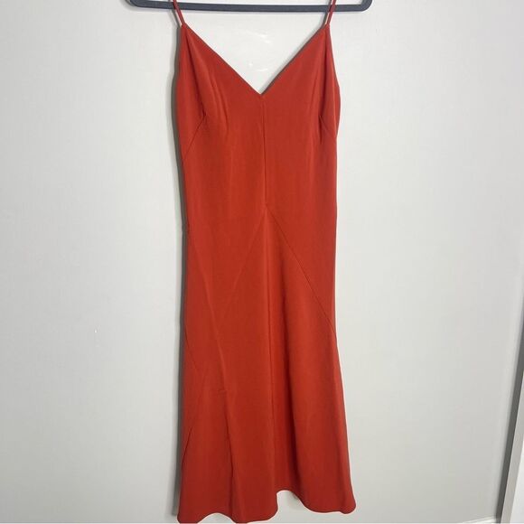 Thakoon midi slip dress in rust NWT - Picture 9 of 10